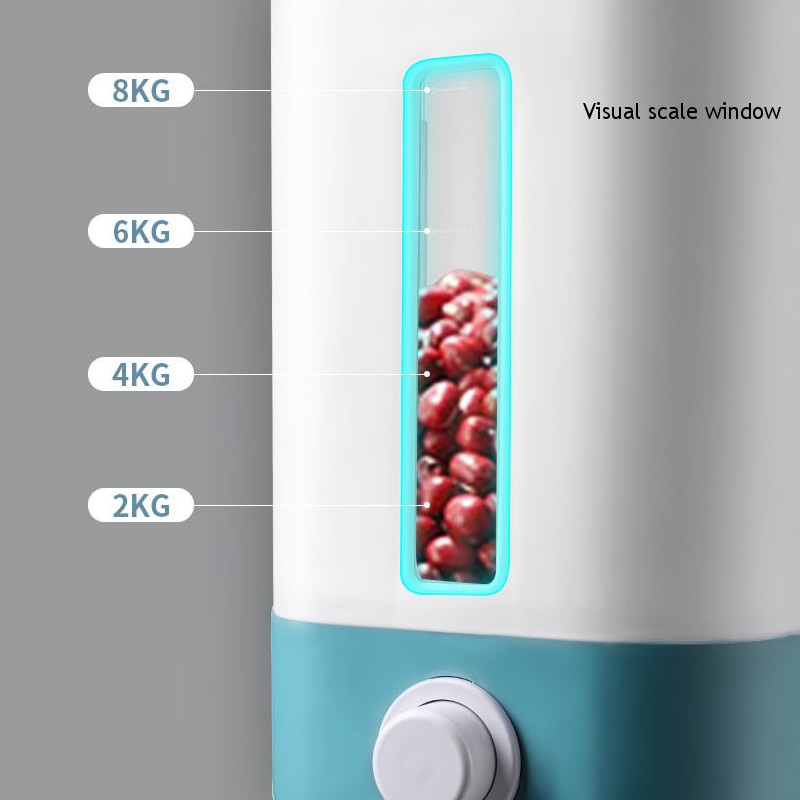 Küche Reis Kasten Lagerung Kasten Automatische Getreide Spender Boxs Feuchtigkeit-beweis Versiegelt Müsli essen Kasten Korn Behälter Reis Container
