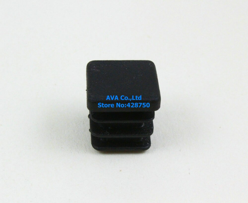 20 Pieces 15mm Square Plastic Insert Cap Tube End Cap