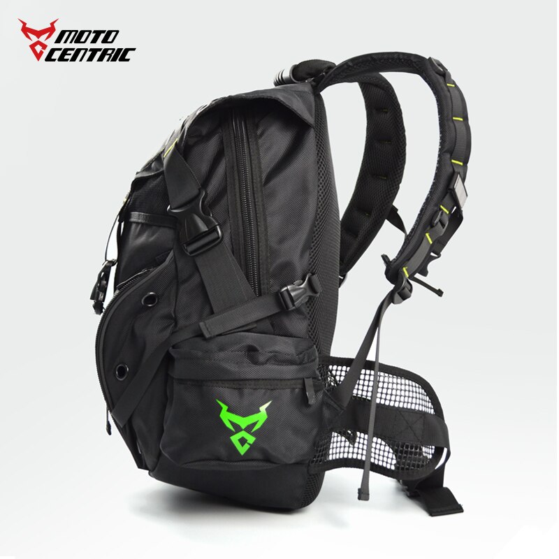 Mochila impermeable para motocicleta para hombre, bolsa de equipaje de viaje para Moto, magnética, color negro