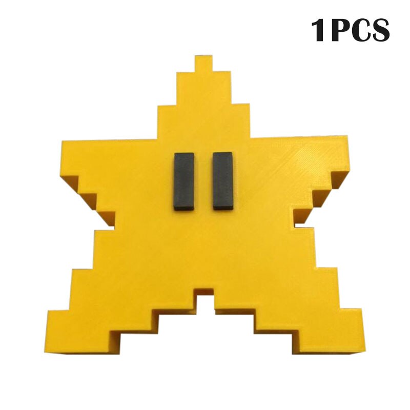 Pixel Star Christmas Tree Topper 3D Star Shape Decorative Topper Decor for Christmas Tree XH8Z: 1pc