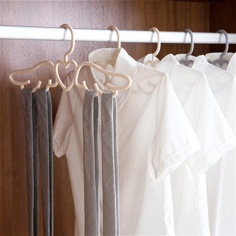 5 stk/sæt søde englevinger bøjle plastik voksentøj tørklæde slips stativ hjemme garderobeskabe tørt tøj hængestativ