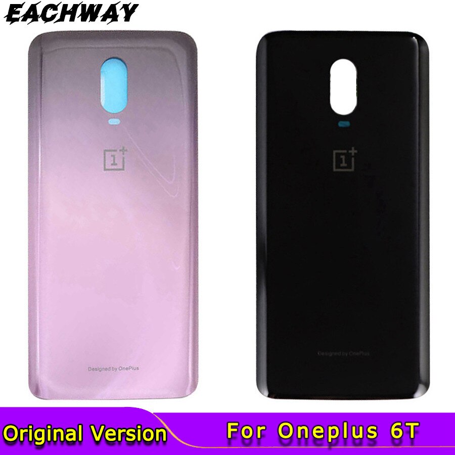 Para oneplus 6 bateria capa de vidro traseira oneplus 6 porta traseira habitação caso replair oneplus 6 bateria capa com fita adesiva