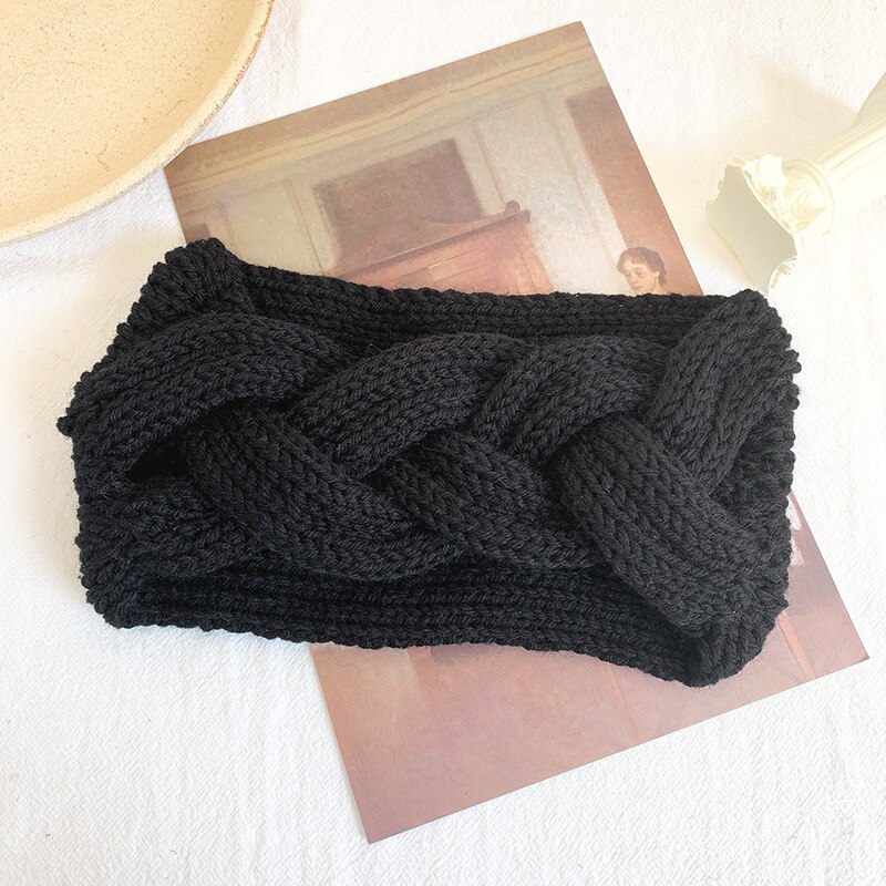 Vinter ørevarmer pandebånd kvinder elastisk uld strikket pandebånd head wrap hårbånd piger hårbånd tilbehør: 2