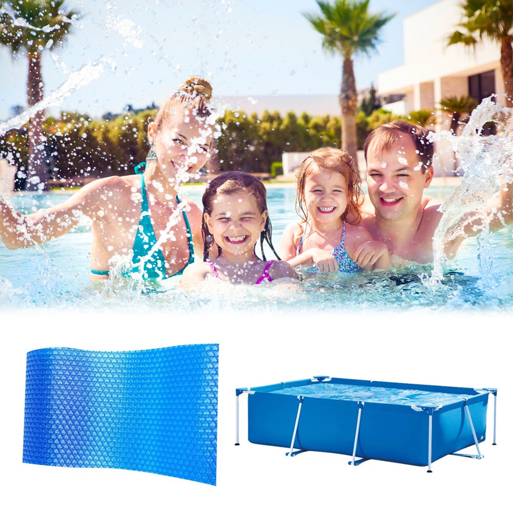 Multi-functional Heart Rectangle Insulation Cover Mat Practical Durable Classic Outdoor Garden Swimming Pool Cover Cloth