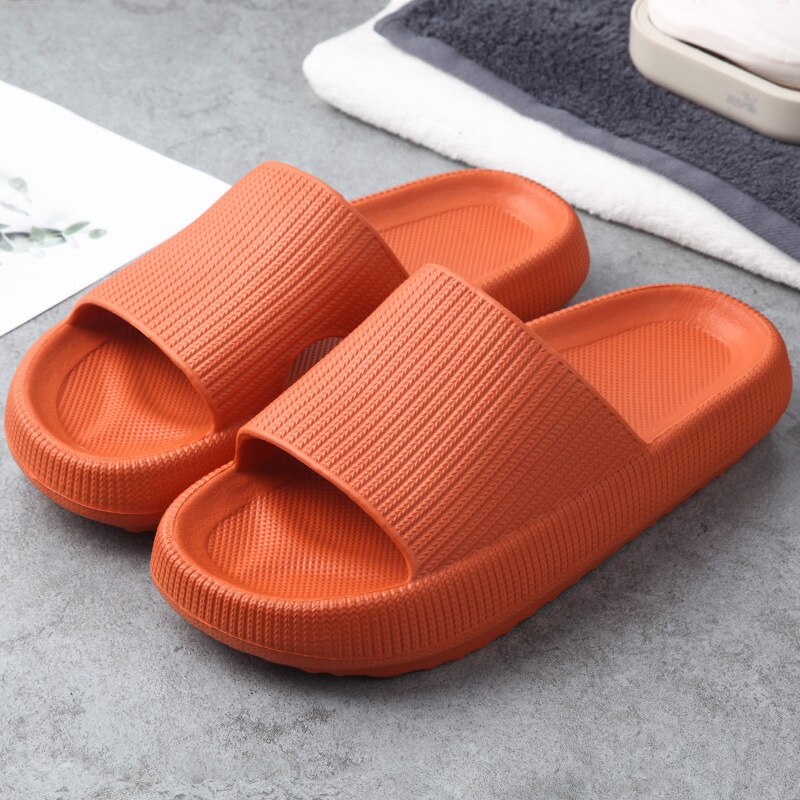 Dikke Zool Thuis Vrouwen Slippers 4.5Cm Hak Dames Platform Platte Schoenen Antislip Eva Woonkamer Indoor slides Vrouwen Slippers: 02 / 38-39 (37-38 feet)