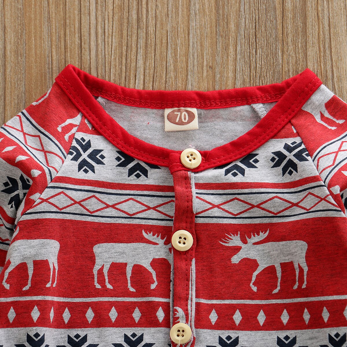 US Toddler Baby Girls Boy 0-18M Christmas Romper Bodysuit Jumpsuit Outfits Set Sunsuit