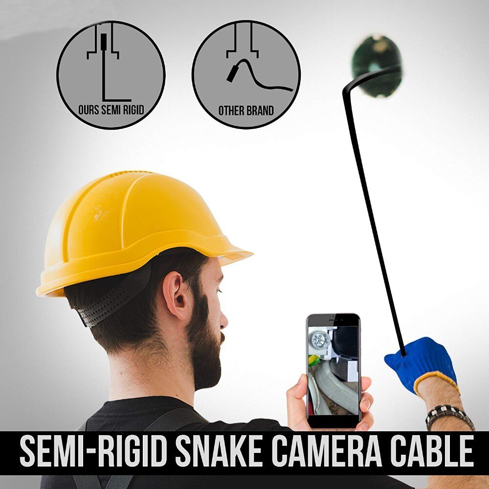 7mm Endoskop Kamera flexibel IP67 Wasserdichte Inspektion Endoskop Kamera für Android PC Notizbuch 6LEDs Einstellbare 1m 2m 3,5 m 5m