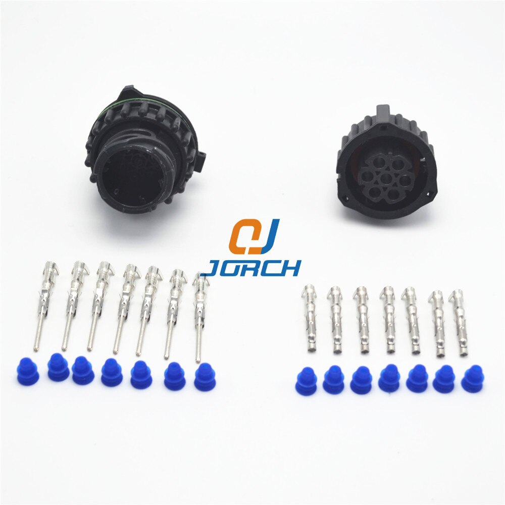 10 pcs 7 pin Auto Sensor Plug Waterproof Wire Connector 1.5MM BU-STE KPL CIRCULAR DIN HOUSINGS 1718230 967650-1 968421-1