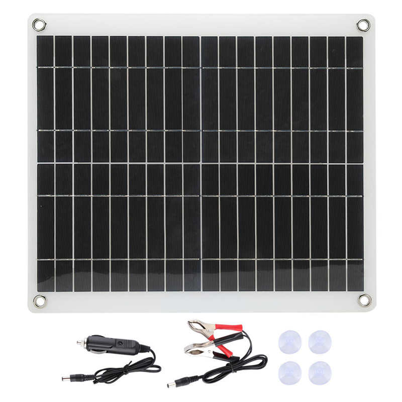 25W Portable Flexible Polycrystalline Solar Panels Charging Board Solar System DIY For Battery Cell Phone Chargers Portable