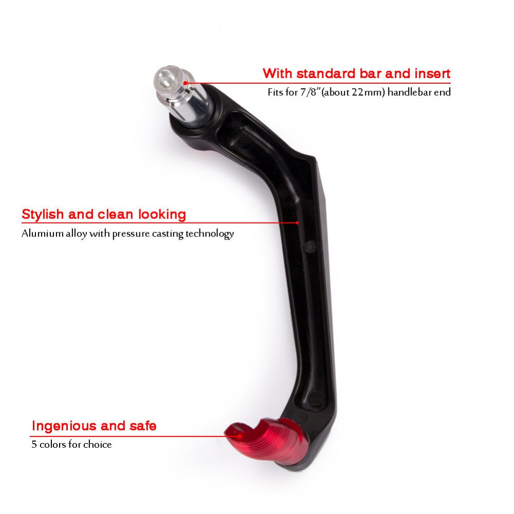 Universal 7/8 "22mm motocicleta manillar freno embrague palancas Protector Anti-colisión y a prueba de golpes Anti-óxido impermeable