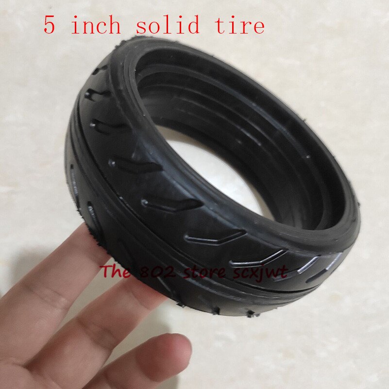 5 inch solid tire for balancing car, electric skateboard , Trolley Cart , baby carriage 5 inch rubber tyre