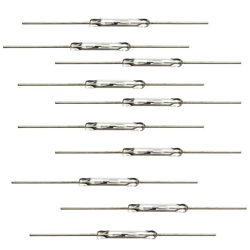 110 pcs Reed contact 14mm x 2mm Miniature reed contact Reed switch 44mm length