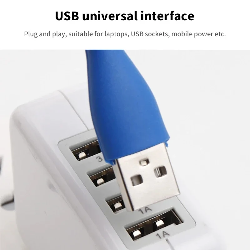 1 2PCS Mini USB LED Licht Tragbare Buch Lesen Nachtlicht Flexible Biegsamen Augenschutz Lampe Für Power Bank computer