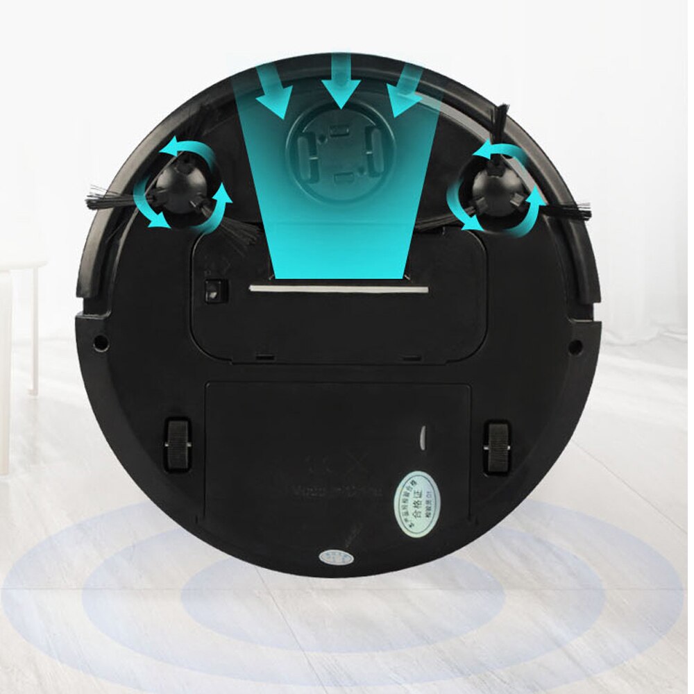 Behogar Robot Vacuum Household USB Rechargeable Automatic 1800PA Strong Suction Robot Vacuum Cleaner for Home Floor Cleaning