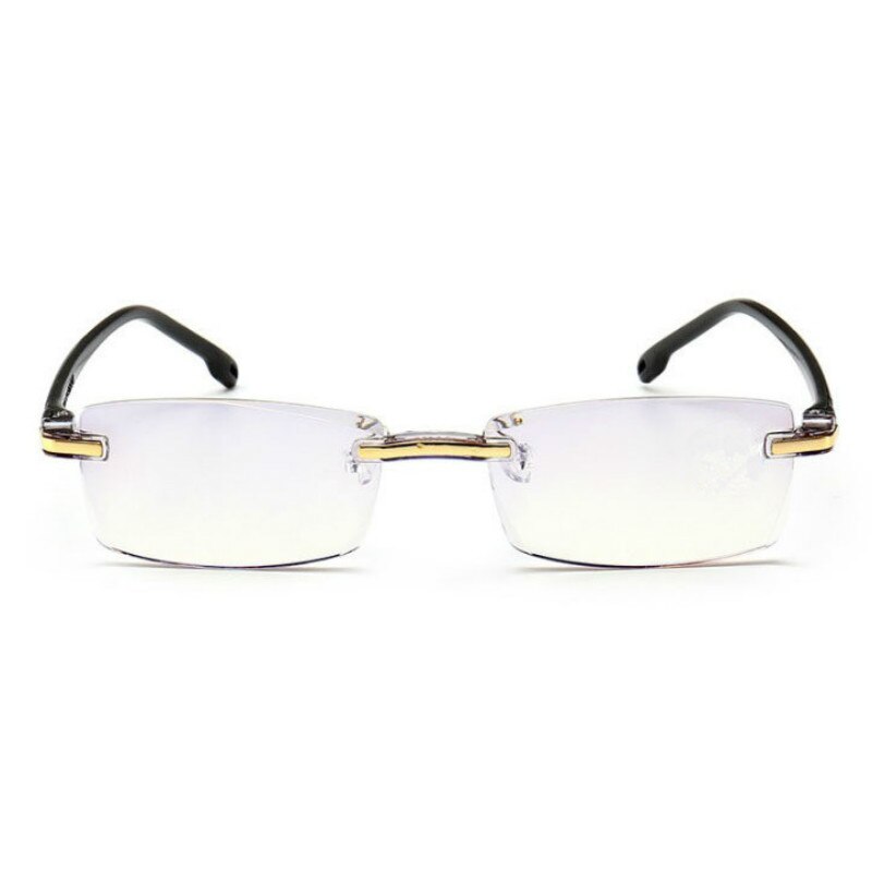 Randloze Leesbril Vrouwen En Mannen Transparant Blauw Licht Blokkeren Frameloze Computer Bril Anti-Blauwe Glazen Accessoires