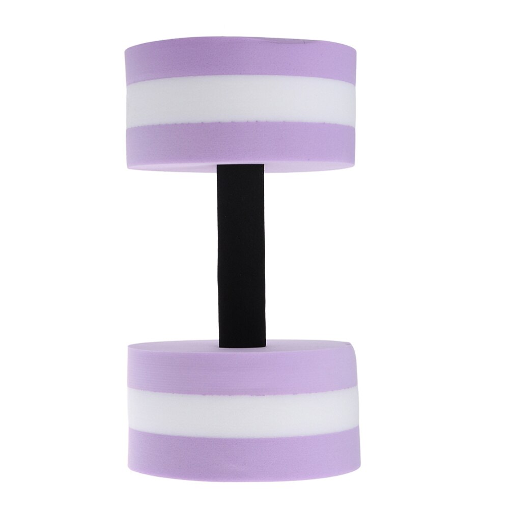 Aquatic Exercise Dumbells EVA Water Barbells Hand Bar For Water Resistance Aerobics (Blue & White)