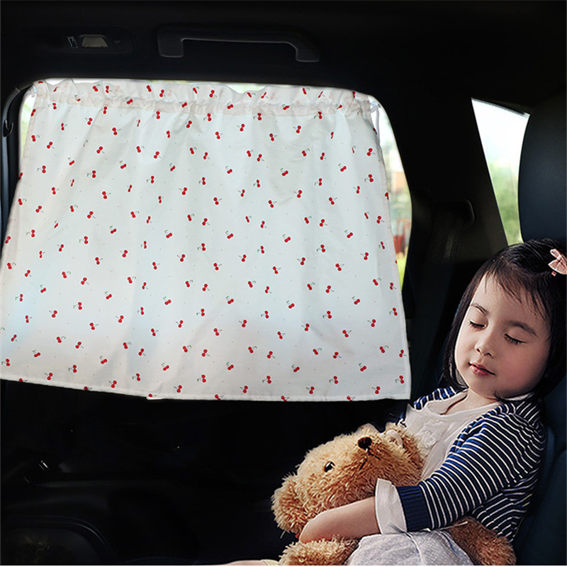 Pare-soleil pour pare-brise de voiture, rideau pare-soleil de voiture, joli pare-soleil de voiture imprimé, pare-soleil de voiture de dessin animé mignon, pour fenêtre arrière