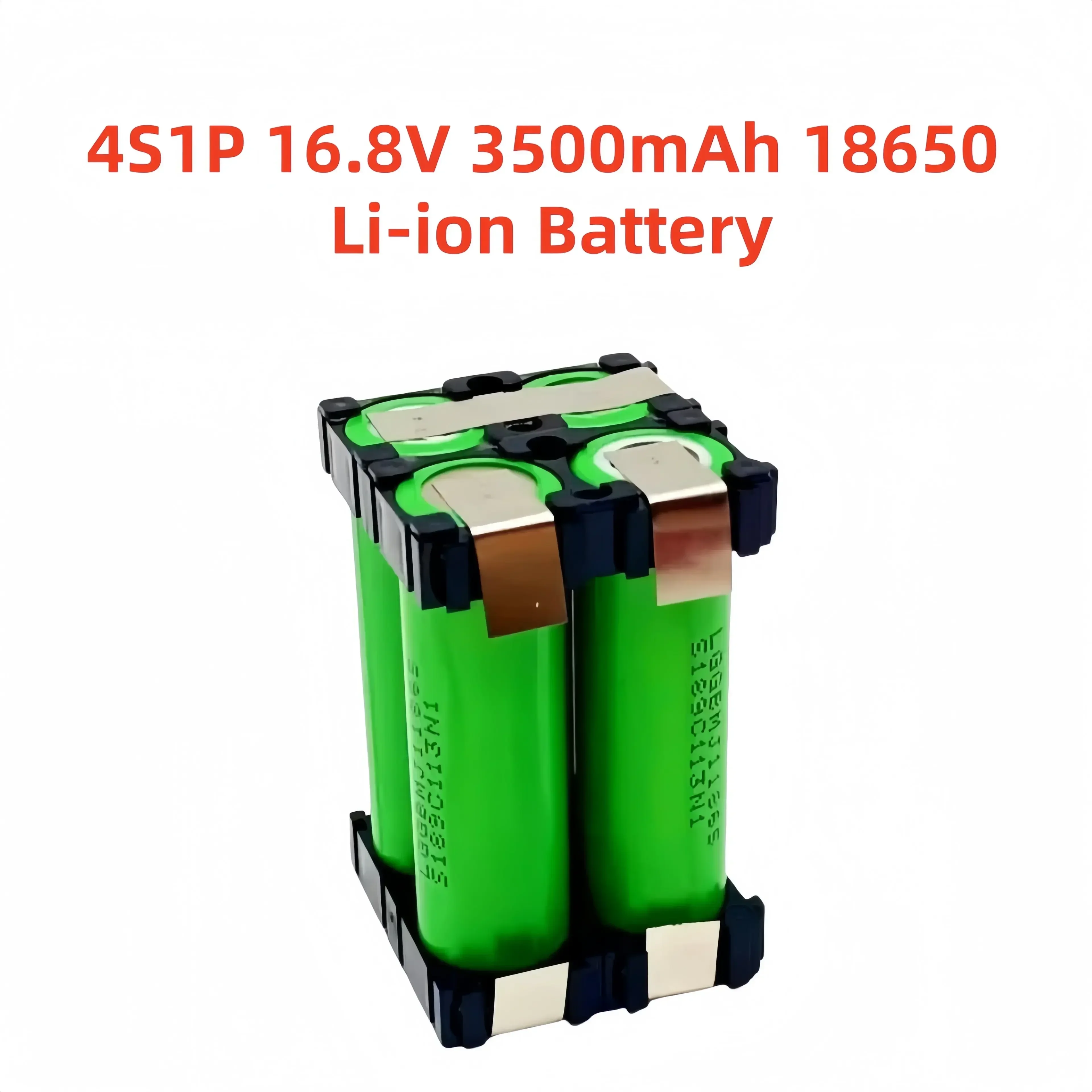 18650-MJ1 Lithium-Akku, maßgeschneiderter 7,4 V ~ 25,2 V 3500 mAh/7000 mAh Akku zum Schweißen von 2S1P-6S1P Akkus: Licht Gelb