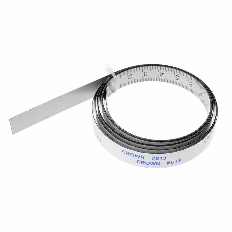 Stainless Steel Miter Track Tape Measure Self Adhesive Metric Scale Ruler CLH@8