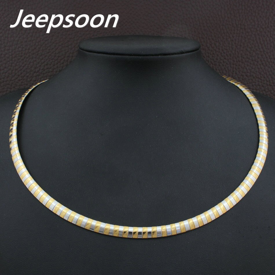 6MM Accessories Stainless Steel Jewelry 400mm and 450mm Long Torques Necklaces for women NBJGACFG