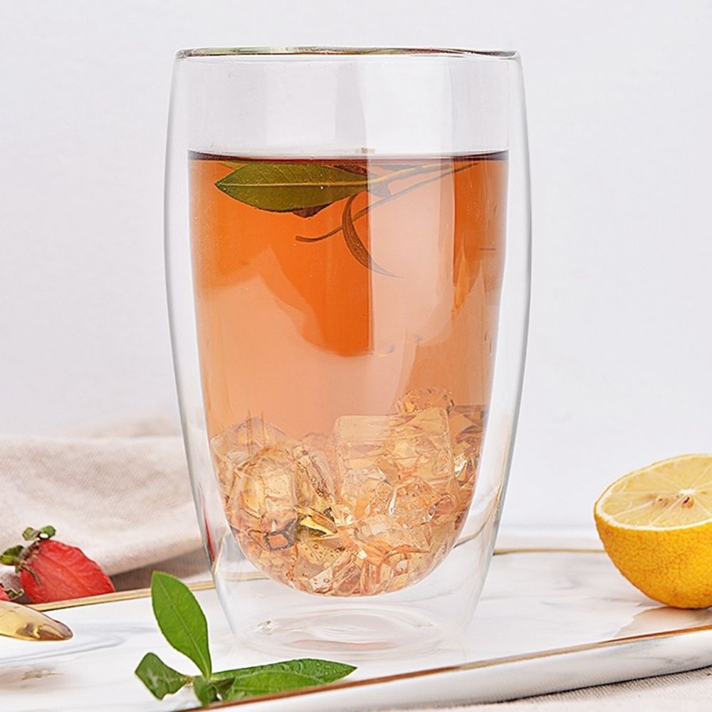 High Borosilicate Double Wall Glass Beer Espresso Coffee Cup Set Heat-resistant Handmade Tumbler Tea Whiskey Glass