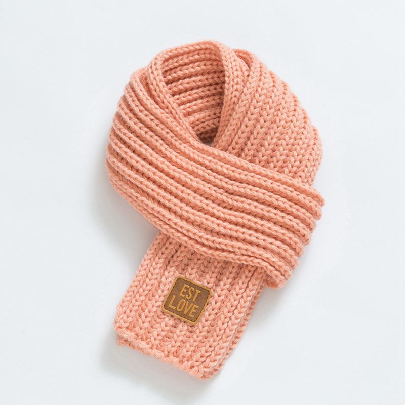 Sciarpa per bambini ragazzi ragazze bambino inverno sciarpa calda donna scialle lavorato a maglia sciarpa collo per bambini tenere al caldo accessori genitore economico: K rosa