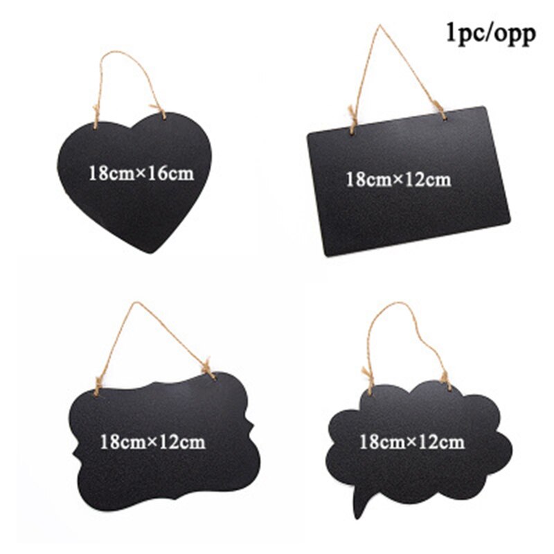 Slate Sign Double Sided Message Board With Hanging Rope For Home Party Direction Signs Multifunctional Message Board