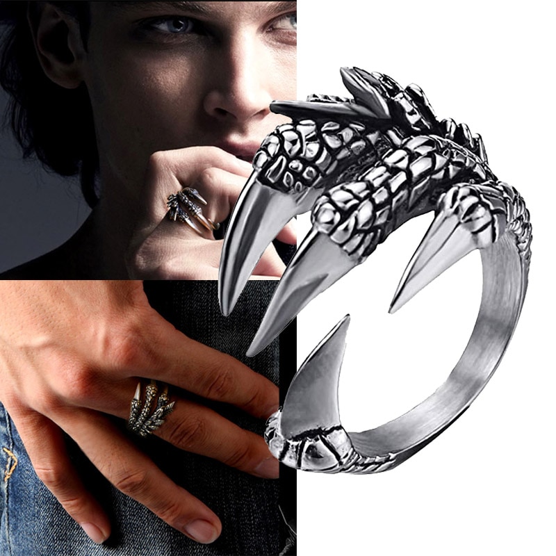 thumbnail image 2 of Detailed Stainless Steel Skull Aviator Biker Ring – Men's Sizes 9-13 (Tommyway Jewelry) 2 of 4