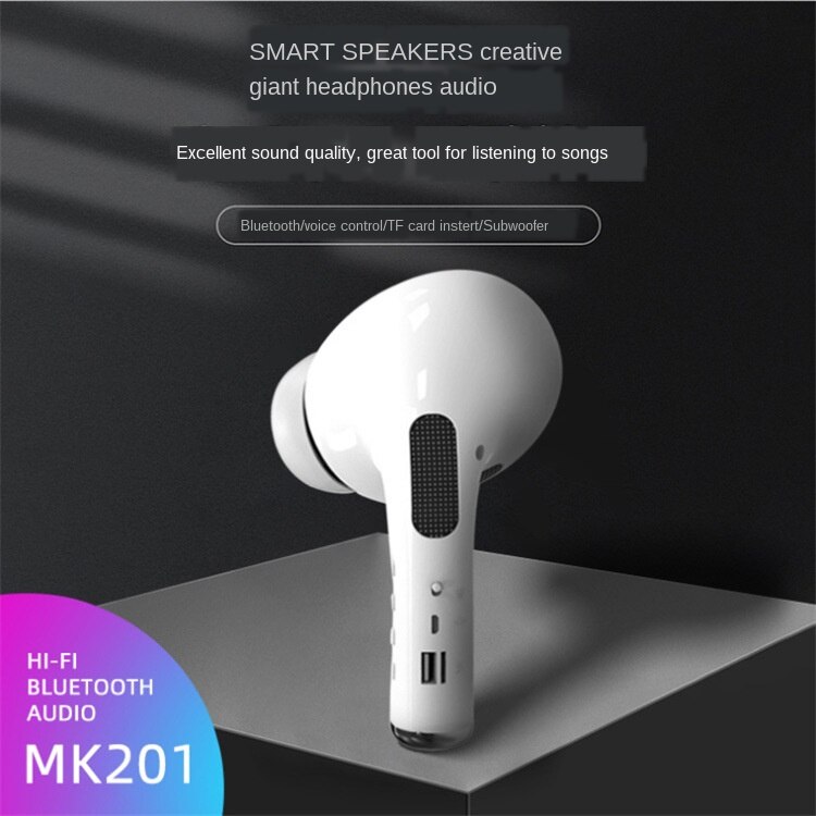 Headset Speaker Bluetooth Earphone Mode Wireless Portable Speaker Music Loudspeaker Support FM Radio Mic TF Card AUX Cable