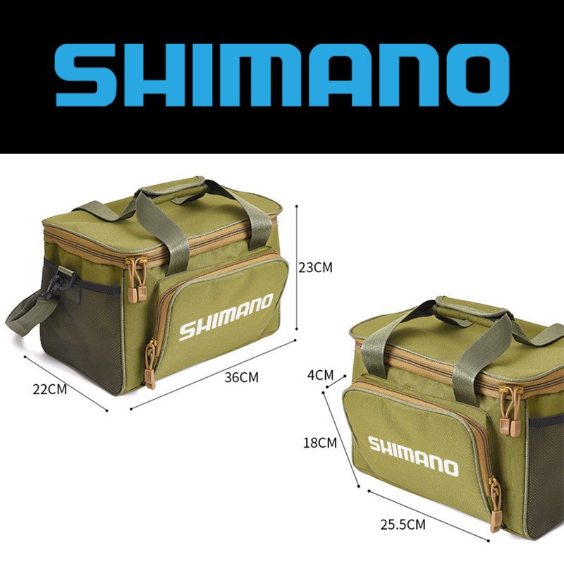 SHIMANO-bolsas multifuncionales para aparejos de pesca, bolsa de almacenamiento para equipos de pesca,
