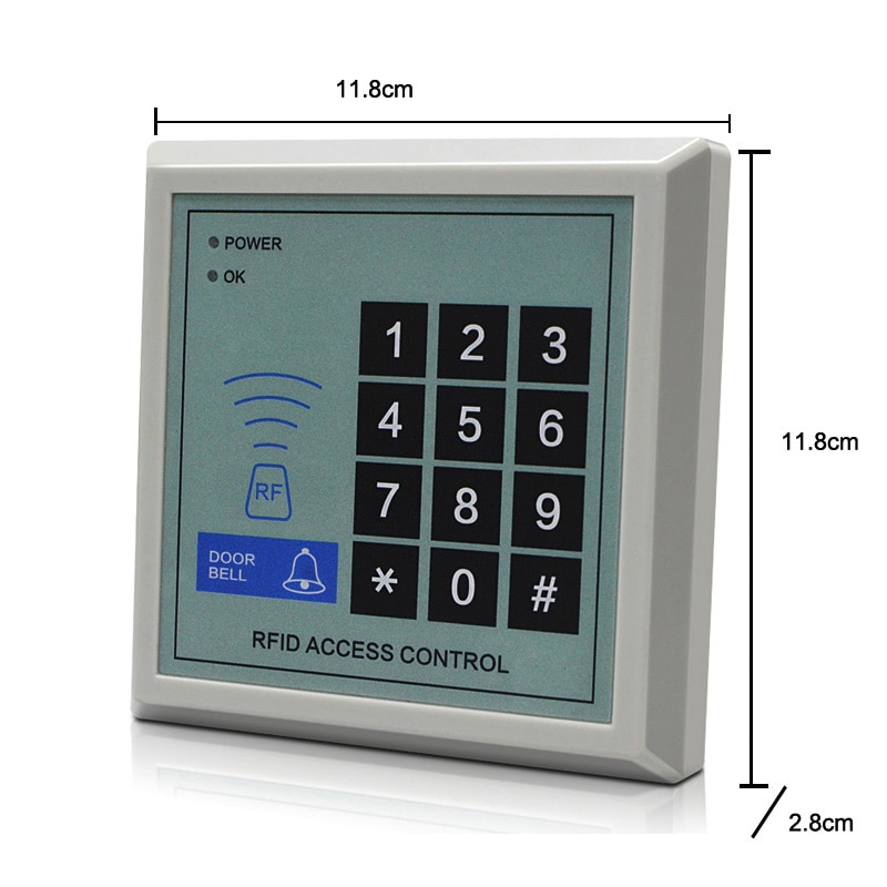 RFID Card Reader Access Control Keypad Device Machine Security 125Khz RFID Proximity Entry Door Lock 1000 user Door Lock Syst