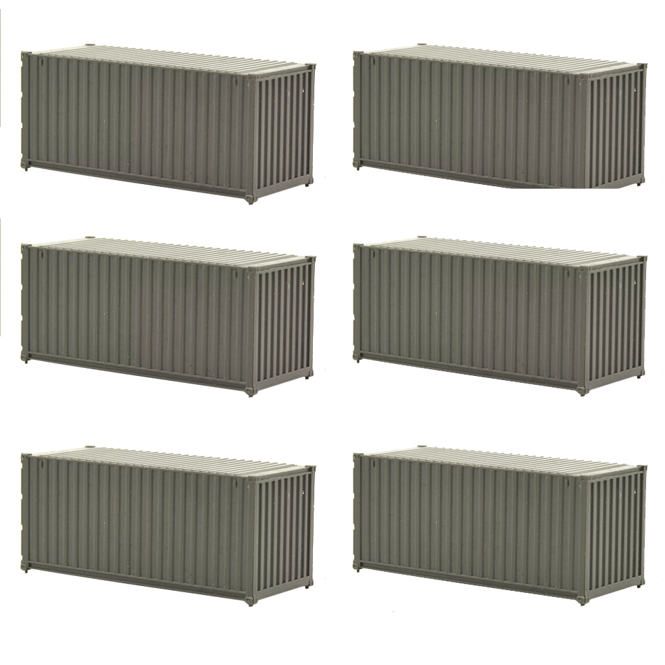 10 stücke HO 1: 87 zug Modell Container Schiffe Kunststoff Container Fracht Auto Züge Eisenbahn Modellierung 20ft Für Diorama Eisenbahn Szene