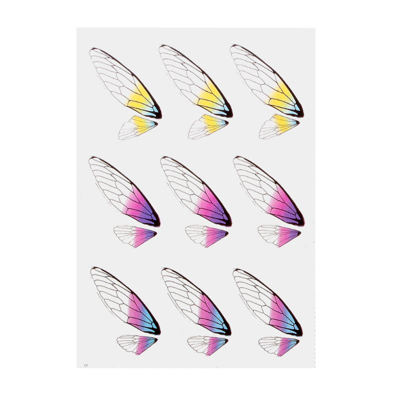 8 pièces libellule cigale papillon ailes bricolage boucles d'oreilles ailes simulées breloque bricolage pendentif boucles d'oreilles fabrication de bijoux