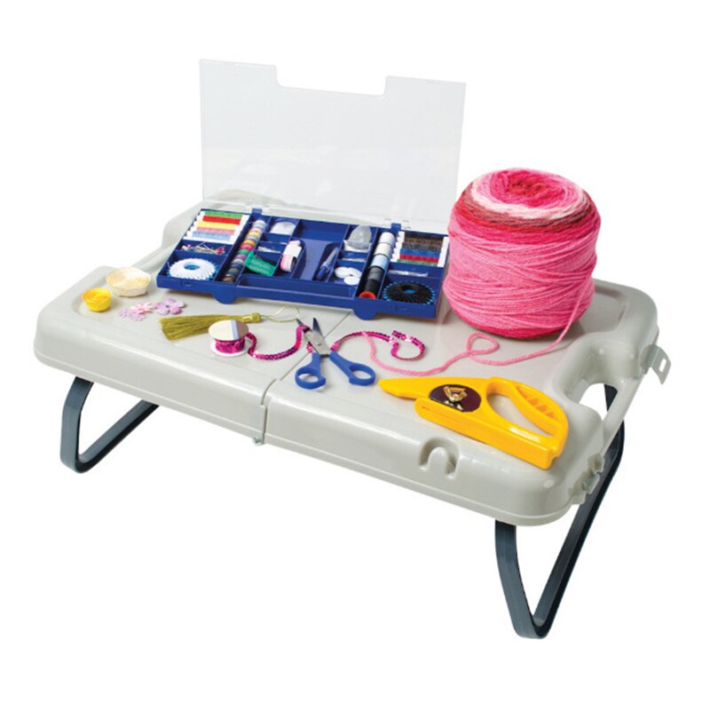 Folding Table N Storage Box Multifunctional Foldable Table Portable Camping Picnic Carrier Laptop Bed Table Lightweight