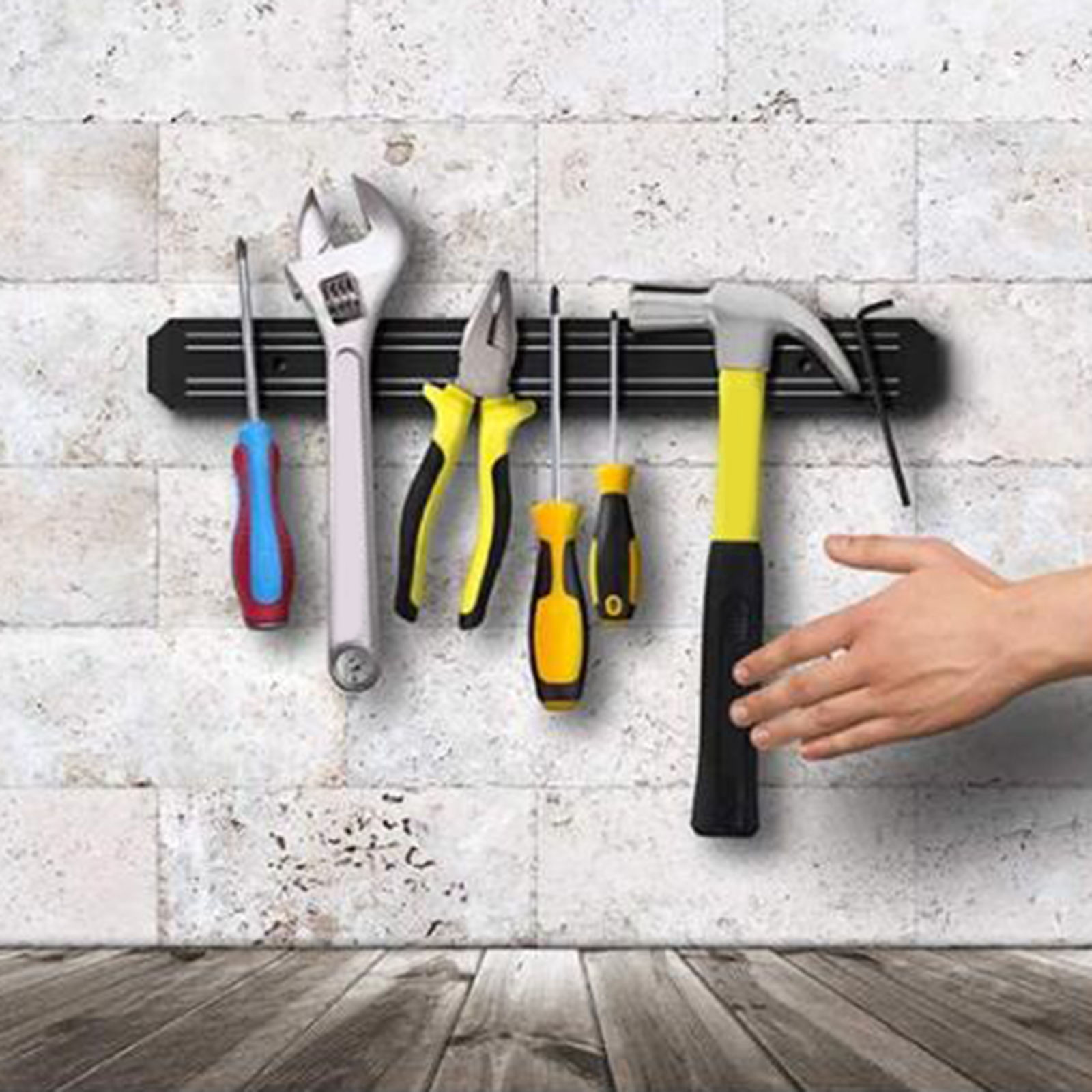 Magnetische Messen Strip Bar Muur Houder Multifunctionele Voor Wasserij Garage