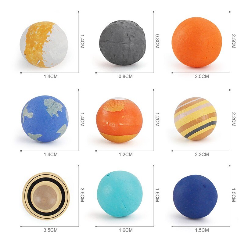 Universe Children's Mini Solar System Model Simulation Planet Model Cognitive Teaching Aids Science Popularization Birthday