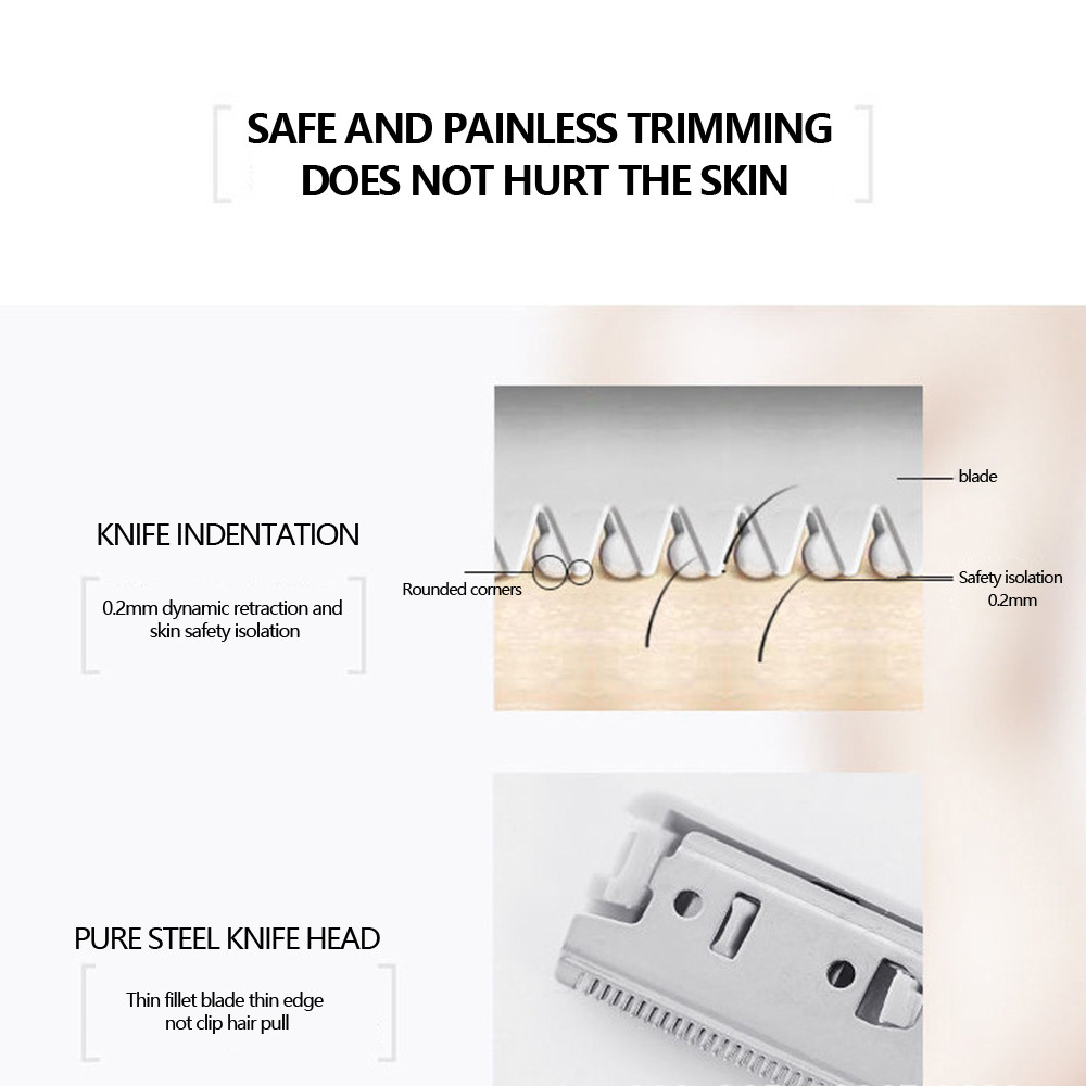 Elektrische Wenkbrauw Trimmer Neus Haar Trimmer Wenkbrauw Oorhaar Scheerapparaat Automatische Scheermes Draagbare Clipper Removal Veilig Facial Wenkbrauwen