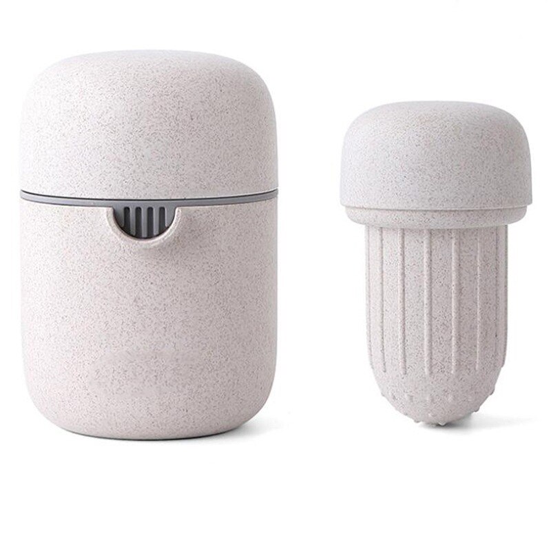 Handmatige citroenpers mini fruitpers hand citroen sinaasappel citruspers capaciteit machine fruitpers machine gereedschap: Beige