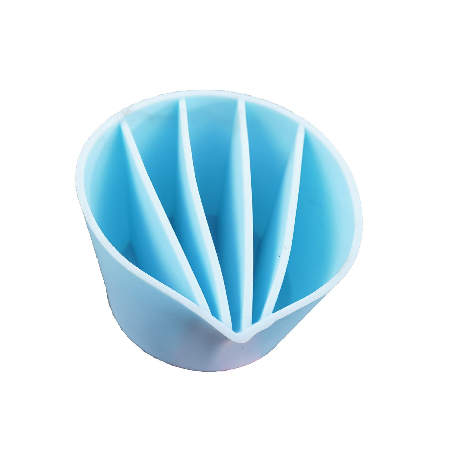 517F Clear Silicone Epoxy Resin Mixing Cups Distribution Measuring Cup DIY Epoxy Resin Tools for Jewelry Making Hobby Craft: 5 Channels Blue