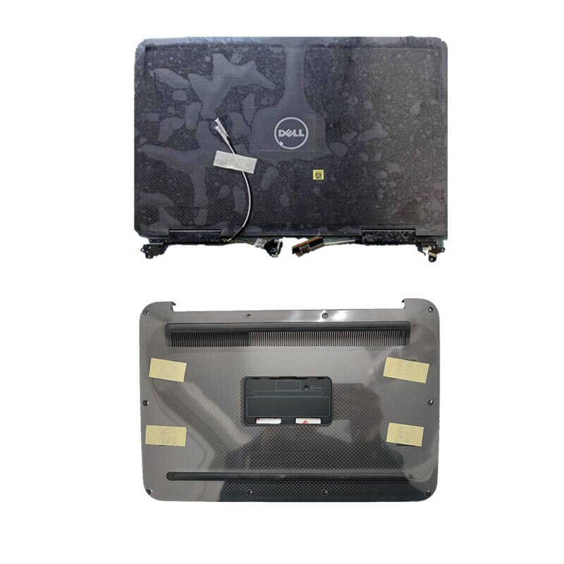 For The Dell XPS 12 9Q33 LCD Back Cover / LCD Front Bezel / Palm Rest / Bottom Cover / Hinge / Black: AD cover