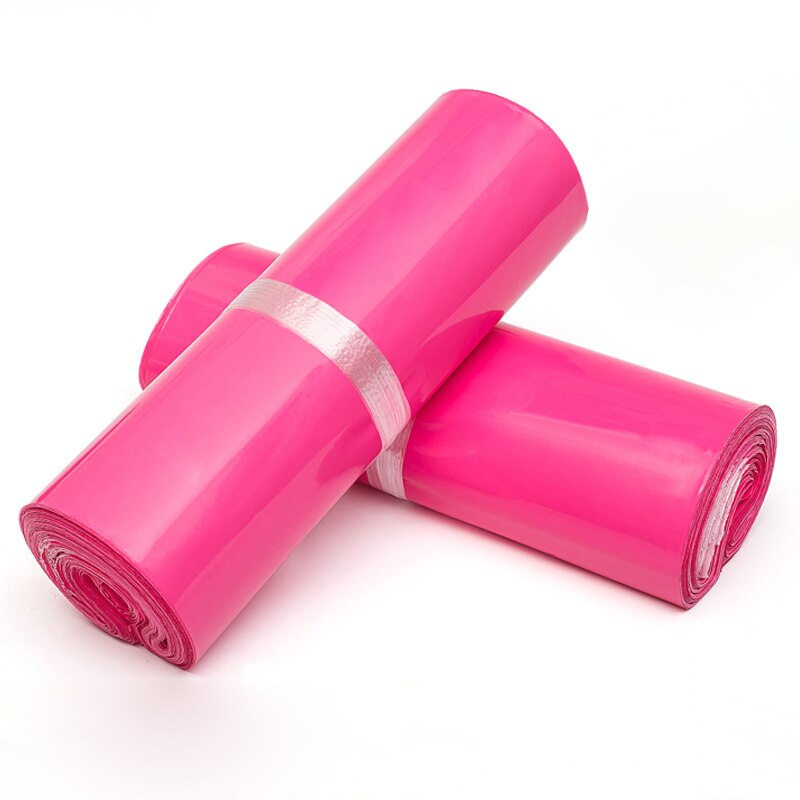 100 Stks/partij Plastic Envelop Self-Adhesive Seal Koerier Opbergzakken Wit Groen Roze Plastic Poly Envelop Mailer Tassen