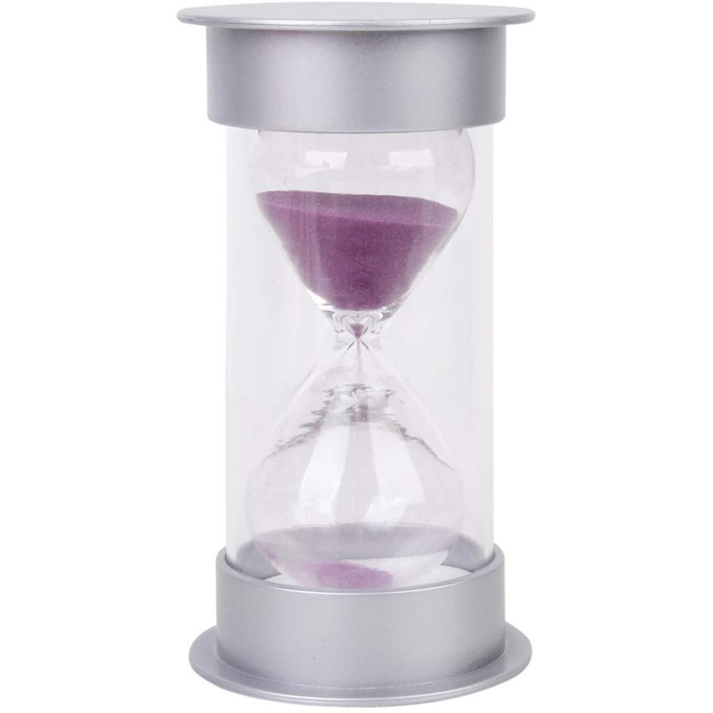 10/15/30 minutter timeglas timer madlavning sand ur timer indretning børns farverige timeglas sandglas sand ur: Lilla / 10 minutter