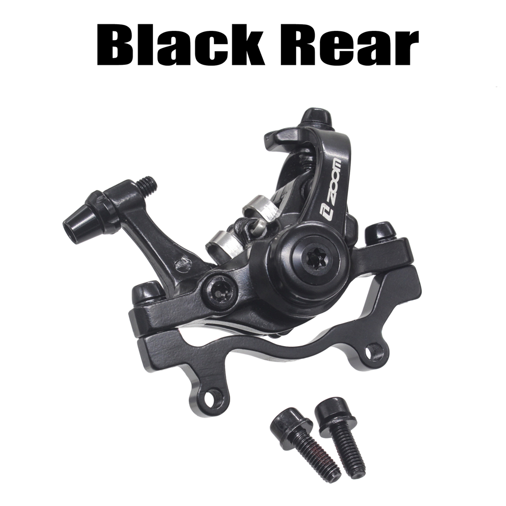 ZOOM Aluminum Alloy MTB bicycle Disc Brake Mountain Road MTB Bike Mechanical Caliper Disc Brakes Cycling Double Brake: DB680 Black Rear