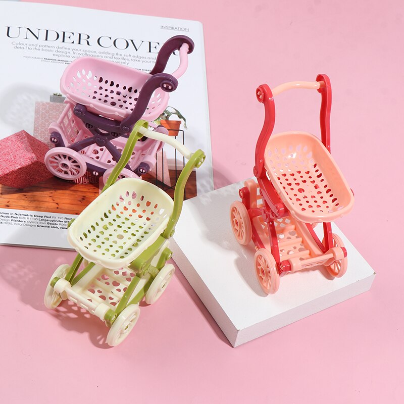 Il bambino finge il giocattolo supermercato carrello a mano mini carrello della spesa decorazione del desktop deposito giocattolo regalo accessori per mobili per Astuccio delle bambole
