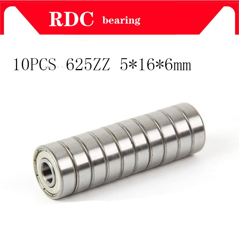 10 stk abec -5 625zz 625z 625 zz 625-2z 5*16*5 mm forseglet miniatyr kulelager i metall