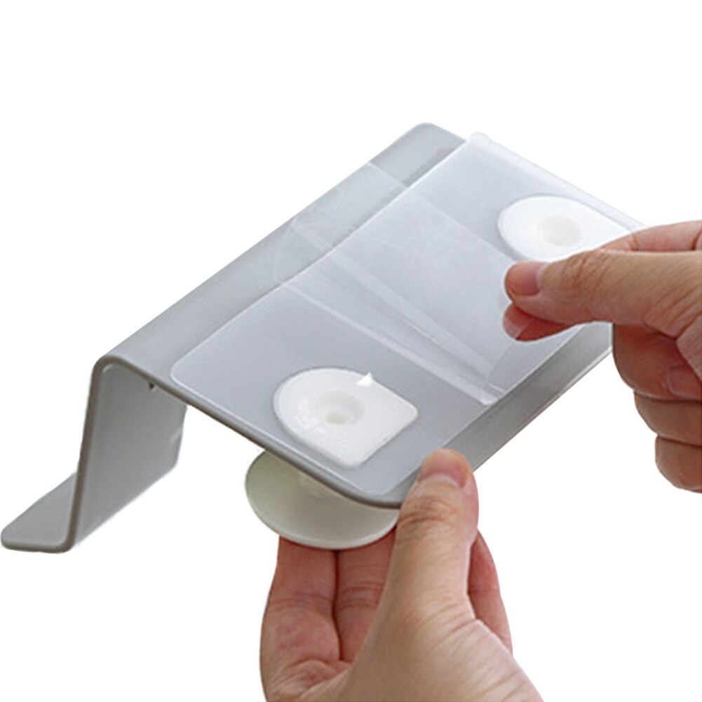 Ingen stansning krävs väggmonterad hårfön fäste ställ hårfön hållare gratis väggfäste plast förvaringsställ
