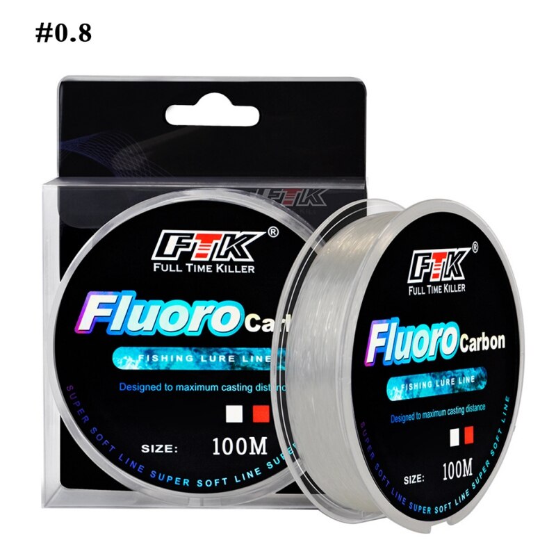 20M-100M Non Transparent ligne de pêche forte fluorocarbone Nylon lignes de pêche fil loisirs de plein air outil de pêche: 08