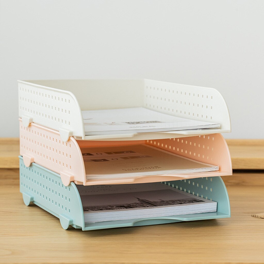 Combinable Desk Organzier Container File Holder Magazine Holder Makeup Storage Case Desk Storage Holder Case