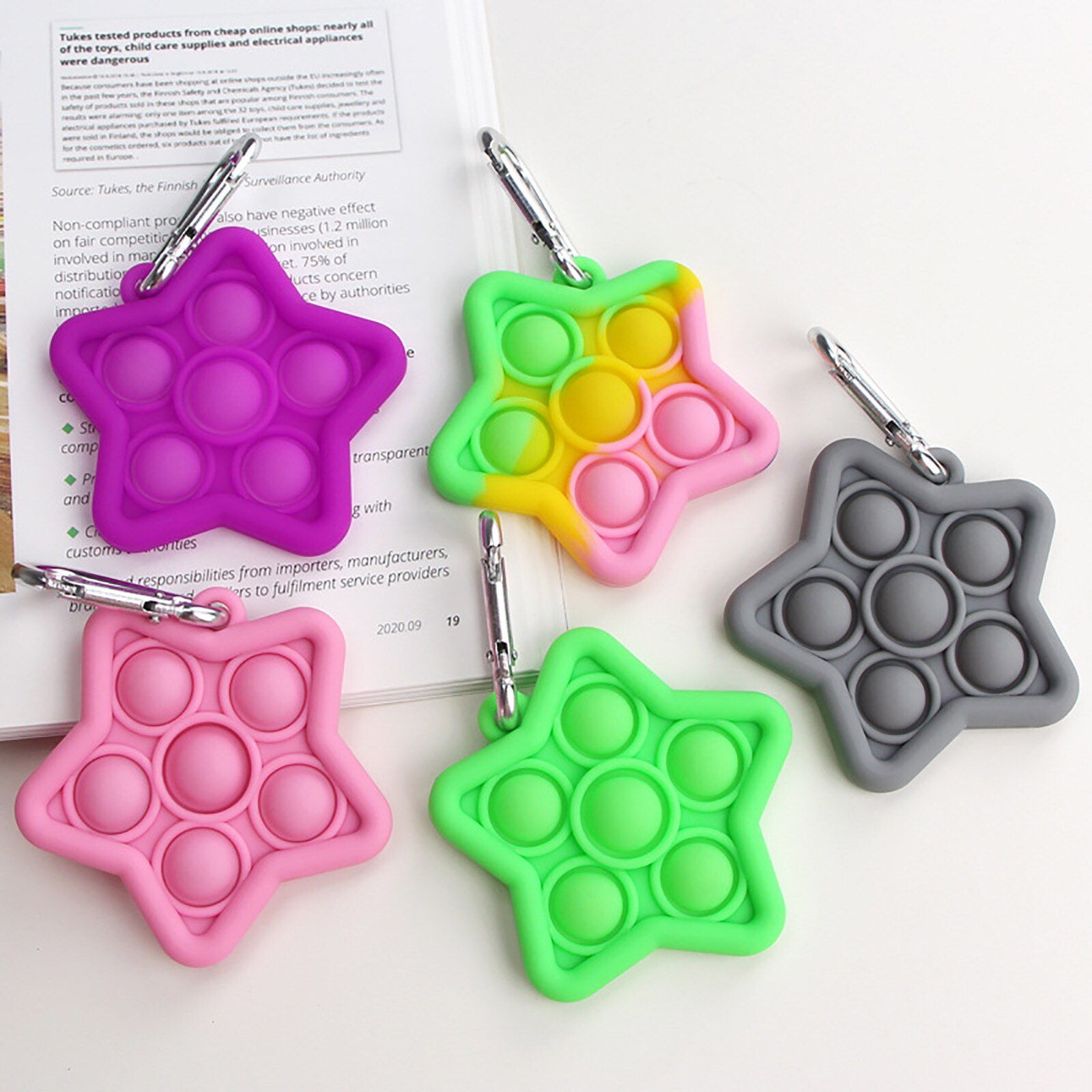 Push Bubble Siliconen Zintuiglijke Speelgoed Voor Verlichten Stress Volwassen Kinderen Fidget Speelgoed Sleutelhanger Kawaii Pop Het Figet Speelgoed Антистресс