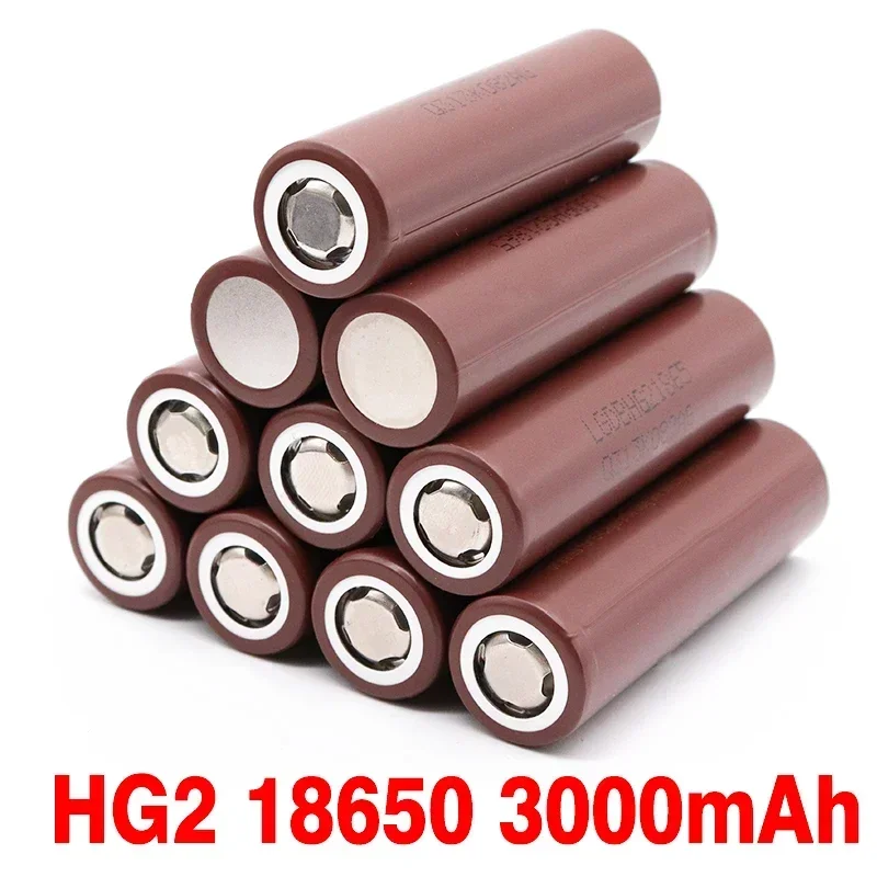 100% Original HG2 18650 3000mAh battery 18650 hg2 3.6V discharge 20A dedicated For hg2 Power Rechargeable battery+ charger